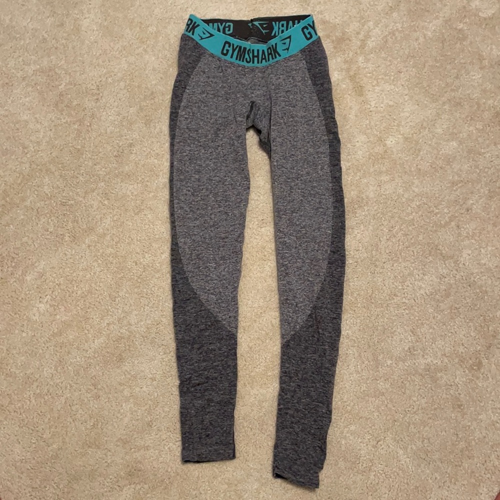 grey gym shark leggings